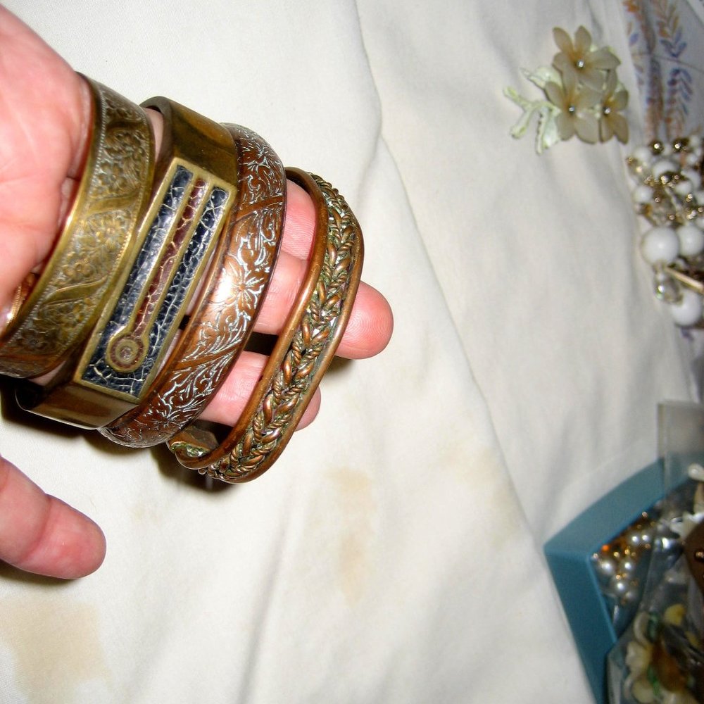 COPPER BRACELETS (4)